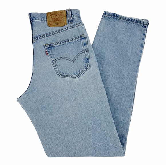 Vintage Levi’s 550 Made in the USA Relaxed Fit Light Wash W33 L35.5 - Picture 14 of 16